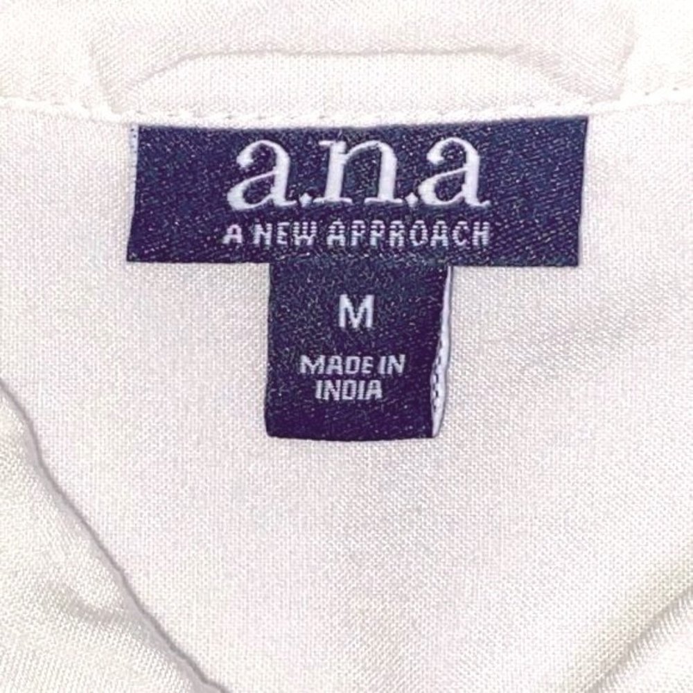 A.N.A. A New Approach 100% Rayon White & Fuchsia … - image 7